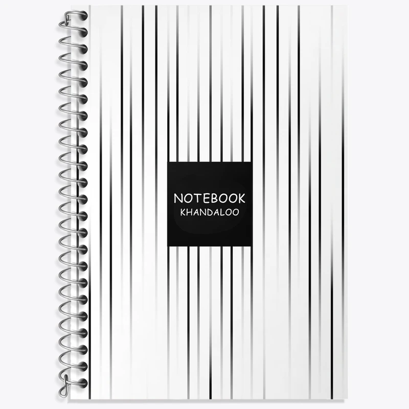 دفتر زبان 50 برگ خندالو مدل سه خط طرح مدرن کد N1293