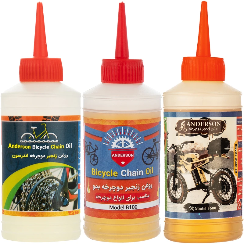 روغن زنجیر دوچرخه اندرسون مدل FBA612 حجم 80 میلی لیتر بسته 3 عددی