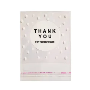 سلفون بسته بندی مدل لبه چسبدار طرح تشکر سایز 10 × 8 سانتی متر بسته 50 عددی