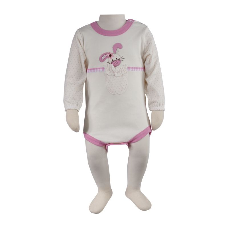 ست 4 تکه لباس نوزادی آدمک مدل  بانی کد 117732 رنگ صورتی -  - 5