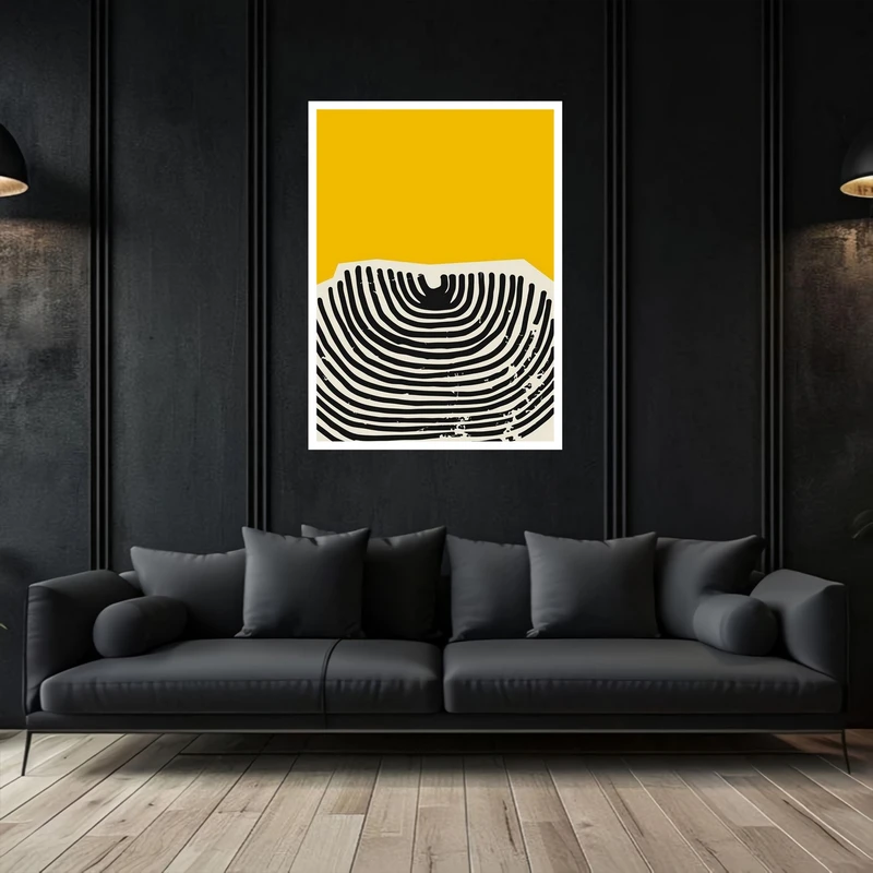 تابلو بکلیت طرح هنری مدرن نقاشی مینیمال مدل W-bu5494 فریم سفید