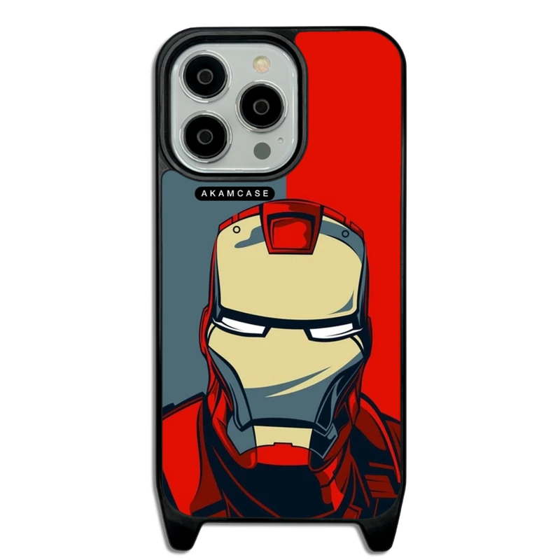 کاور آکام مدل AMCWLA13PRO-IRON MAN6 مناسب برای گوشی موبایل اپل iPhone 13 Pro