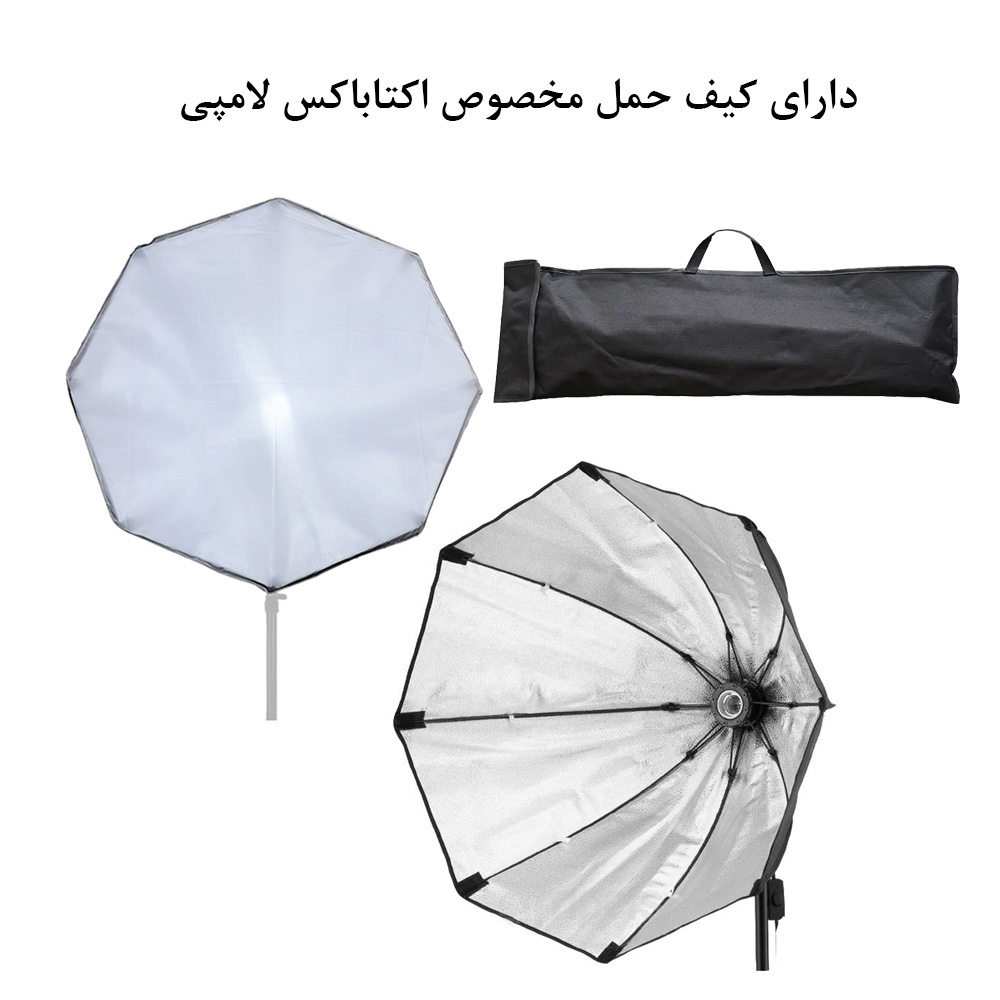 نور ثابت ال ای دی زومی مدل Octagon 80 مجموعه 2 عددی