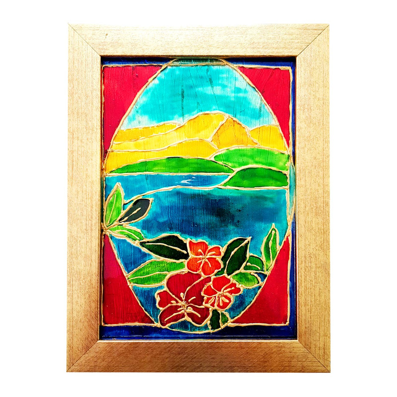 تابلو ویترای طرح منظره طبیعت کد 23