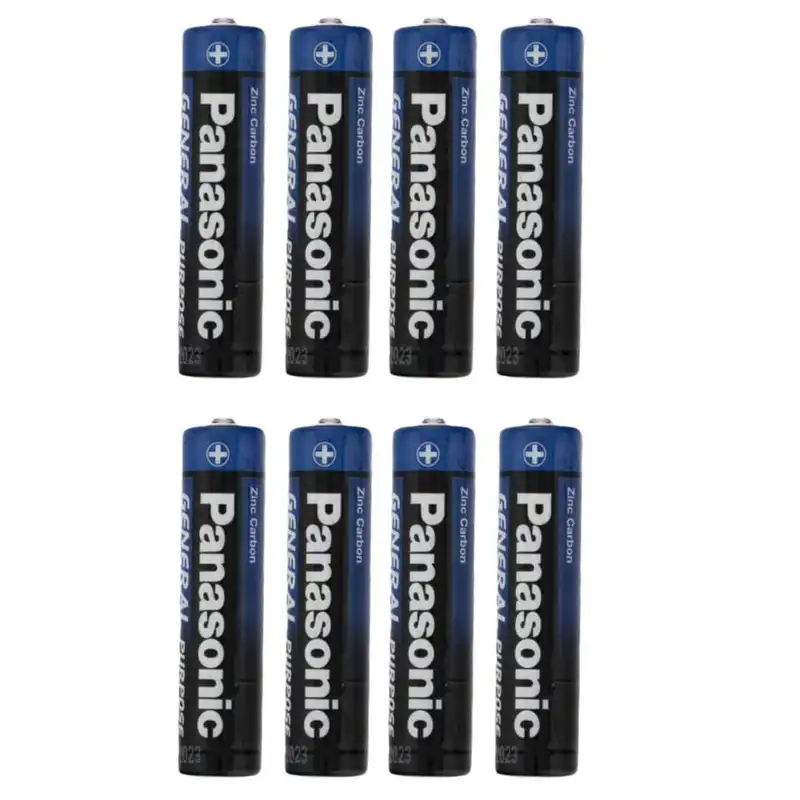 باتری نیم قلم پاناسونیک مدل R03 بسته 8 عددی