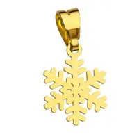 آویز گردنبند طلا 18 عیار زنانه گالری صادقی طرح برف