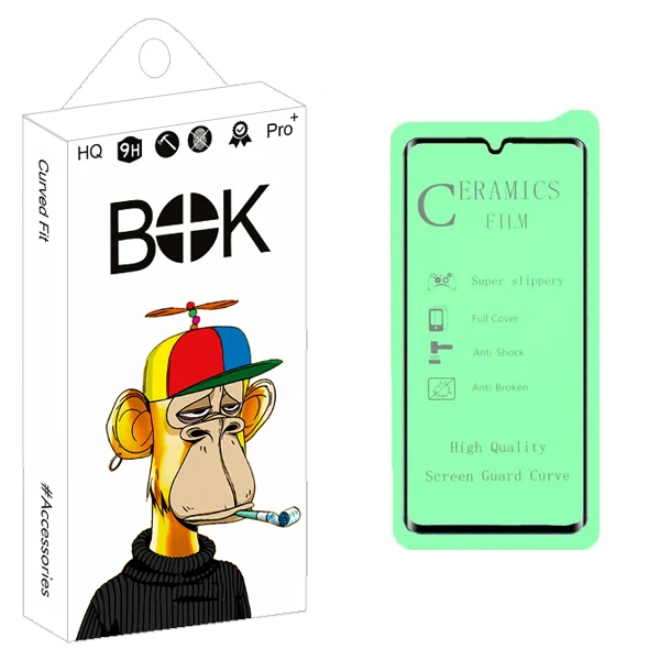 محافظ صفحه نمایش سرامیکی بوک مدل +HD مناسب برای گوشی موبایل سامسونگ Galaxy A50s