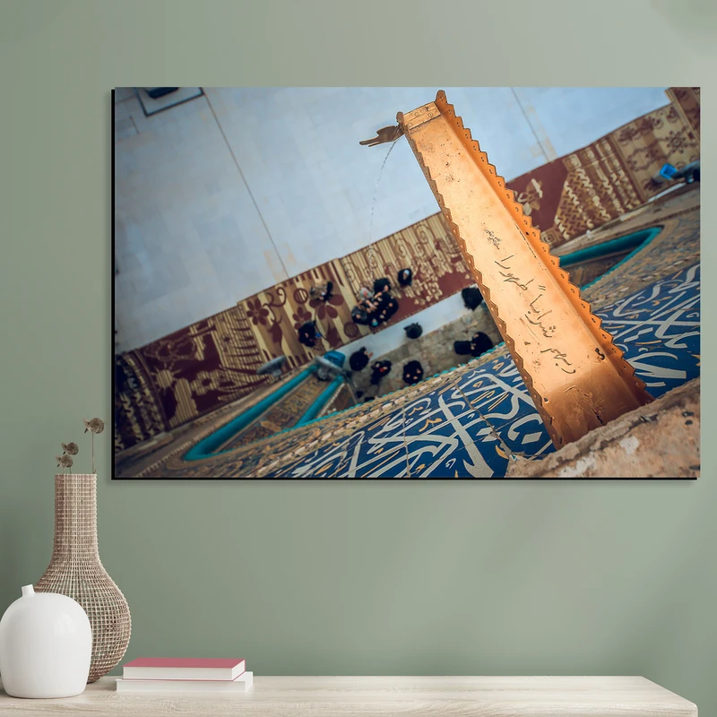 تابلو شاسی مدل نجف ناودان طلا حرم امام علی (ع) کد 01