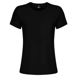 تی شرت آستین کوتاه زنانه ساروک مدل TSHPYR کد 03 رنگ مشکی