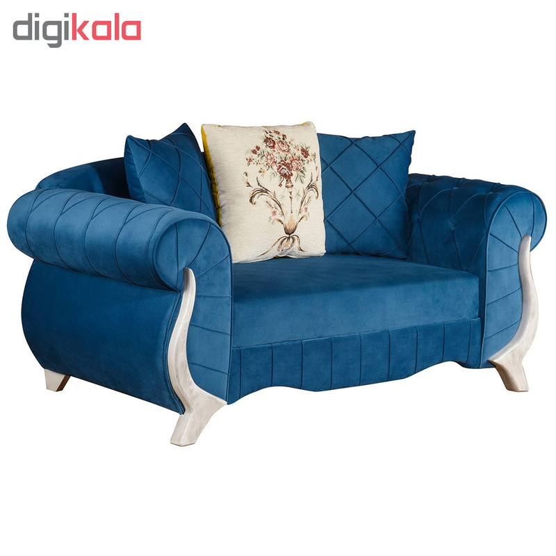 مبل راحتی 2 نفره چشمه نور کد MA-305/2-WT-BL