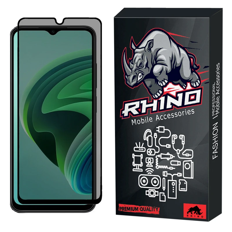 محافظ صفحه نمایش حریم شخصی راینو مدل R-Privacy مناسب برای گوشی موبایل شیائومی Redmi Note 11E 