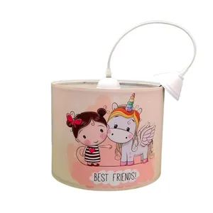 لوستر کودک طرح دخترک و یونیکورن 040