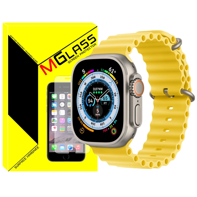 بند ام‌گلس مدل Ocean مناسب برای ساعت هوشمند ویرفیت TW8 Ultra 