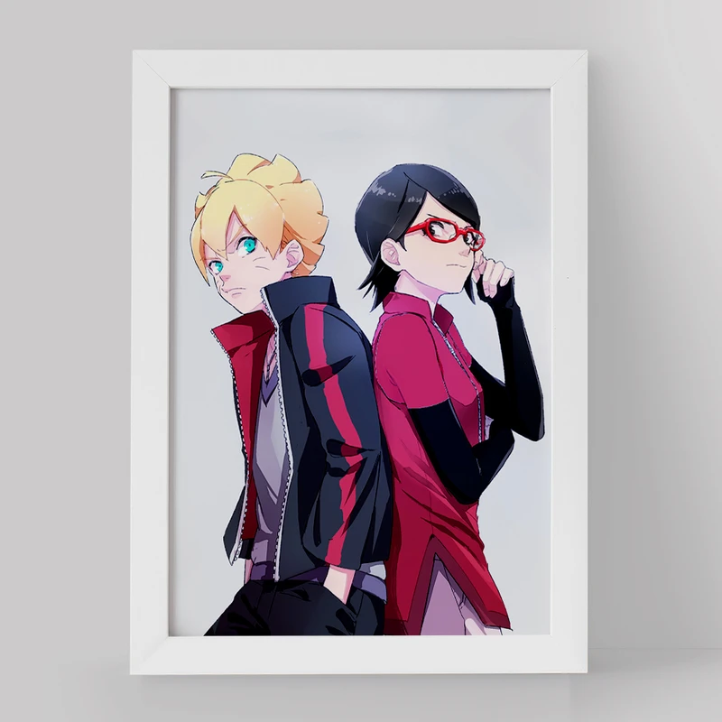 تابلو خندالو مدل بوروتو و سارادا انیمه بوروتو Boruto کد 13123