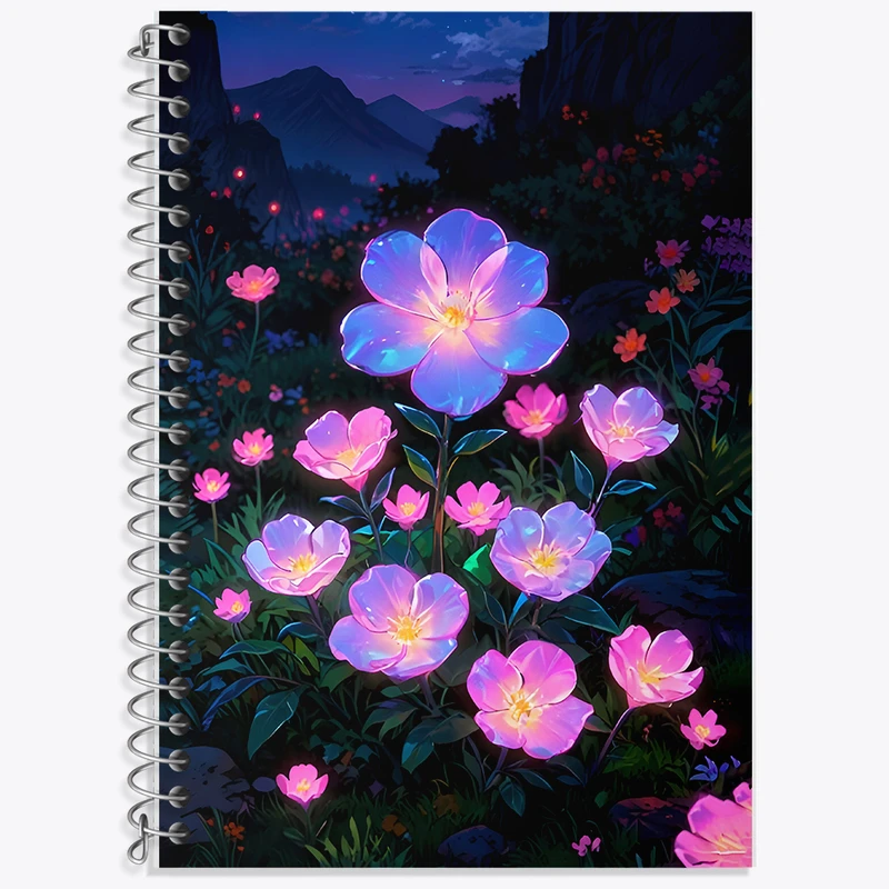 دفتر نت موسیقی 50 برگ خندالو طرح گل های کیوت کد F6653