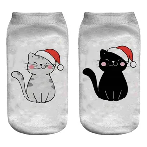 جوراب طرح گربه مدل 012