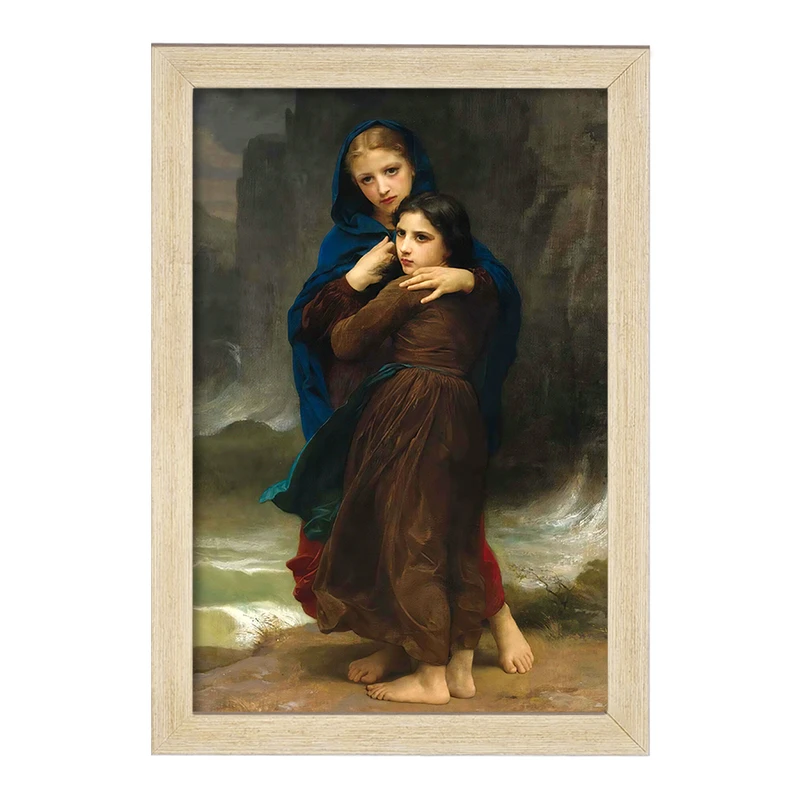 تابلو خندالو مدل نقاشی طوفان اثر ویلیام بوگرو کد F12504