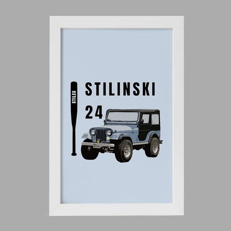 تابلو خندالو مدل استایلز استلینسکی سریال تین ولف Teen Wolf کد 28464