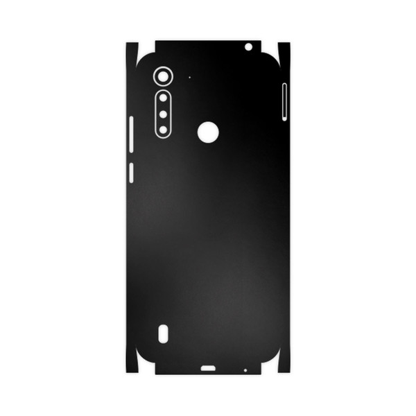 برچسب پوششی ماهوت مدل Black-Matte-FullSkin مناسب برای گوشی موبایل موتورولا Moto G8 Power Lite