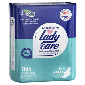 نوار بهداشتی ليدی كر سری غزال کد 002 بسته 8 عددی