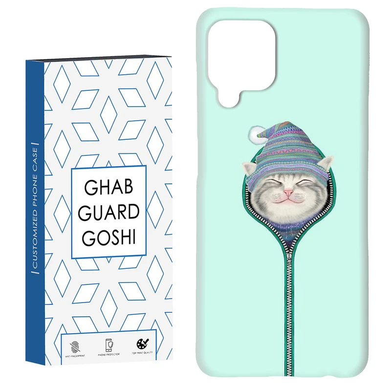 کاور قاب گارد گوشی طرح گربه کد Dimo-754 مناسب برای گوشی موبایل سامسونگ Galaxy A12 / Galaxy M12