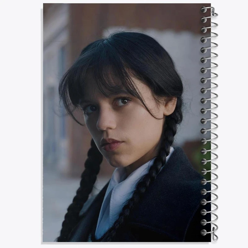 دفتر ژورنال نویسی 50 برگ خندالو مدل نقطه ای طرح سریال ونزدی Wednesday کد 25269