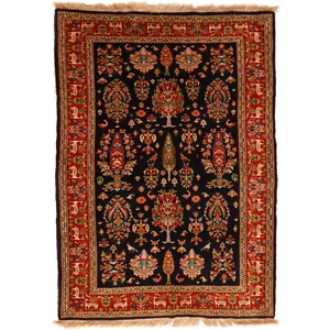 فرش دستباف سه متری طرح دسته گل خراسان کد 410613
