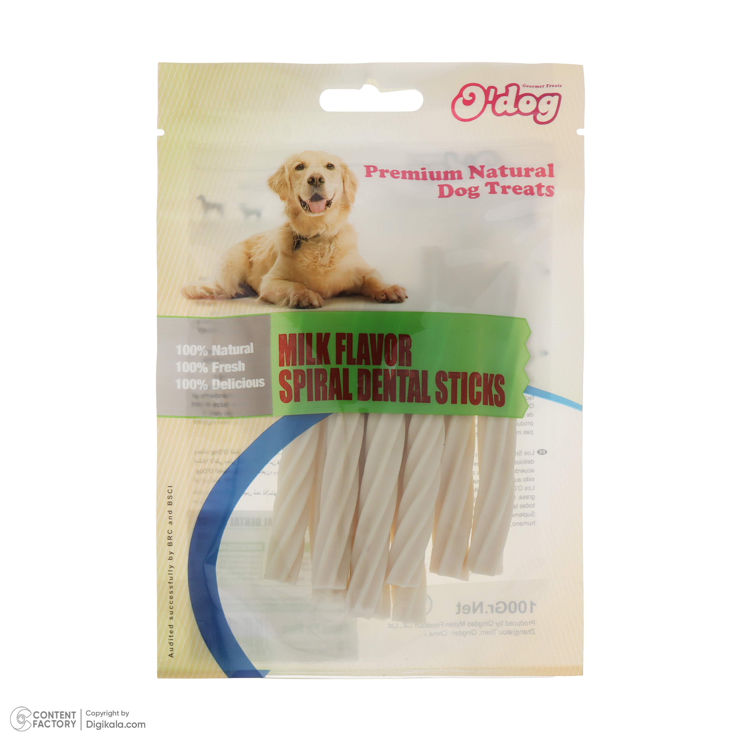 تشویقی سگ اداگ مدل استیک دنتال پیچی وزن 100 گرم