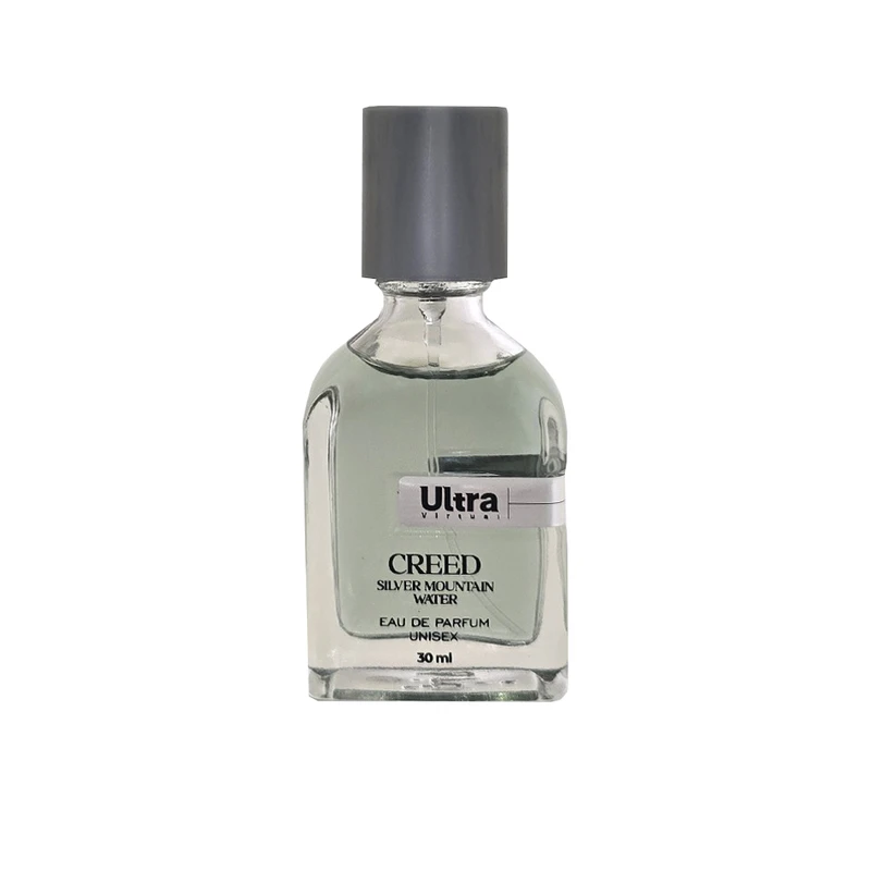 عطر جیبی اولترا ویرچوآل مدل Creed Silver Mountain water با رایحه خنک حجم 30 میلی‌لیتر