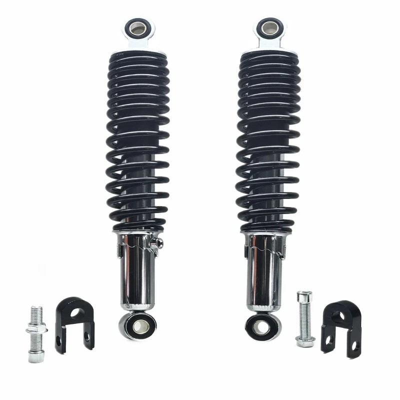 کمک فنر عقب موتور سیکلت راپیدو مدل BLK C 125 به همراه  اسپیسر کمک عقب مجموعه چهار عددی