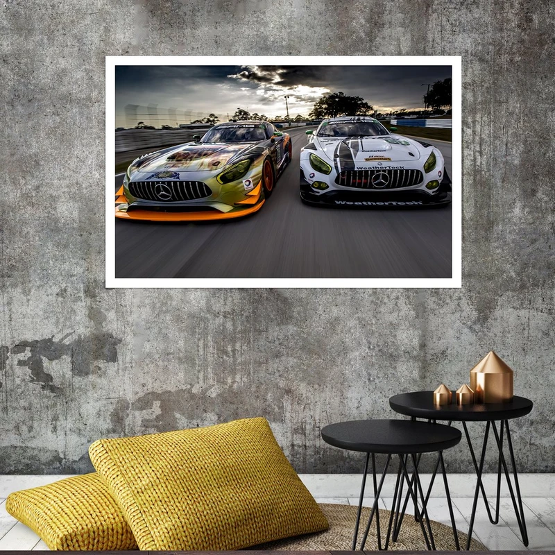 تابلو بکلیت طرح ماشین مسابقه ای مدل W-S4574