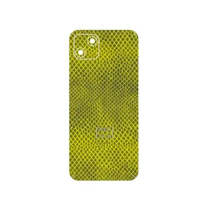 MAHOOT Yellow Snake Skin Cover Sticker for Wiko T10