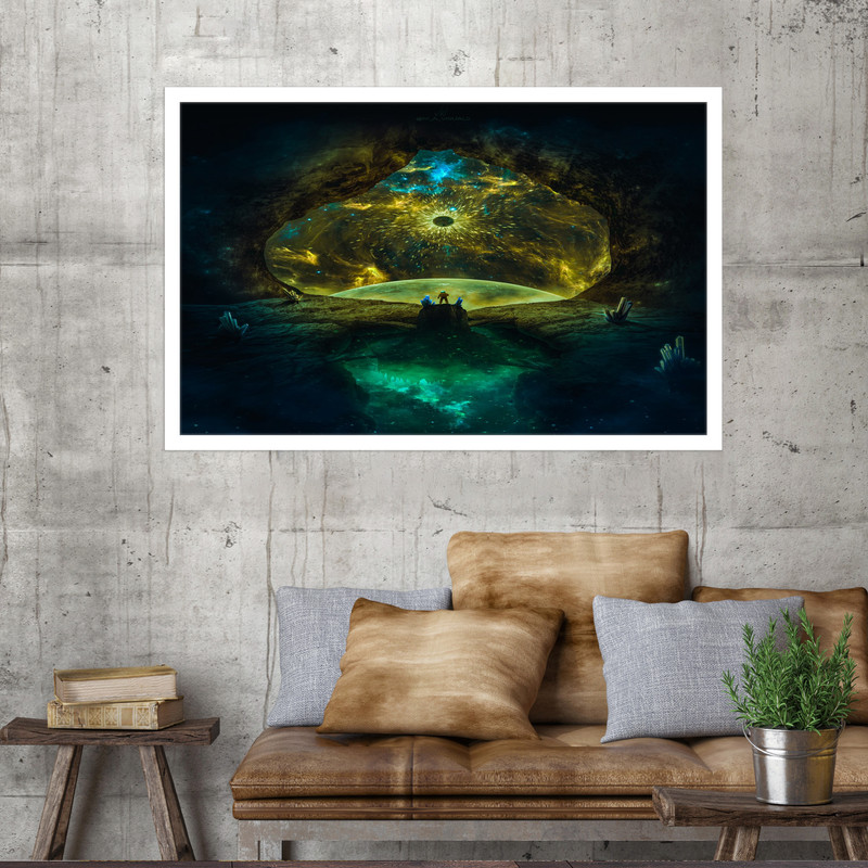 تابلو نوری بکلیت طرح چشم اندازی زیبا مدل W-MO1659