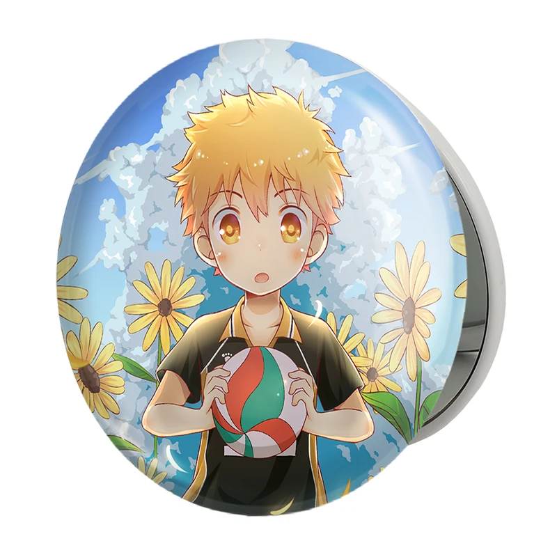 آینه جیبی خندالو طرح هیناتا شویو انیمه آبشار سرنوشت هایکیو کاگیاما مدل تاشو کد 11183 