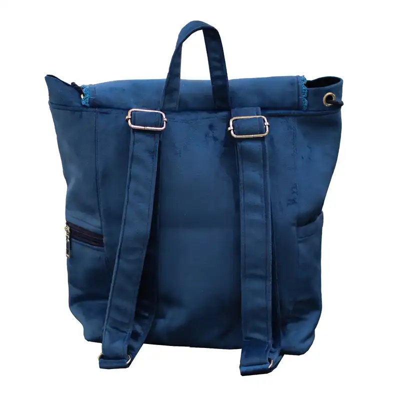 کوله پشتی دخترانه مدل گلدوزی شده آهو