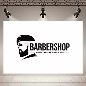 پوستر مدل بک لایت طرح آرایشگاه مردانه  BARBERSHOP کد AR150