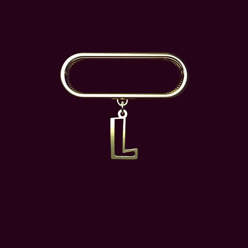 آویز ساعت طلا 18 عیار زنانه مدوپد مدل حرف L کد SL1-1392