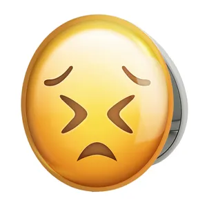 آینه جیبی خندالو طرح ایموجی مدل تاشو کد 24678 