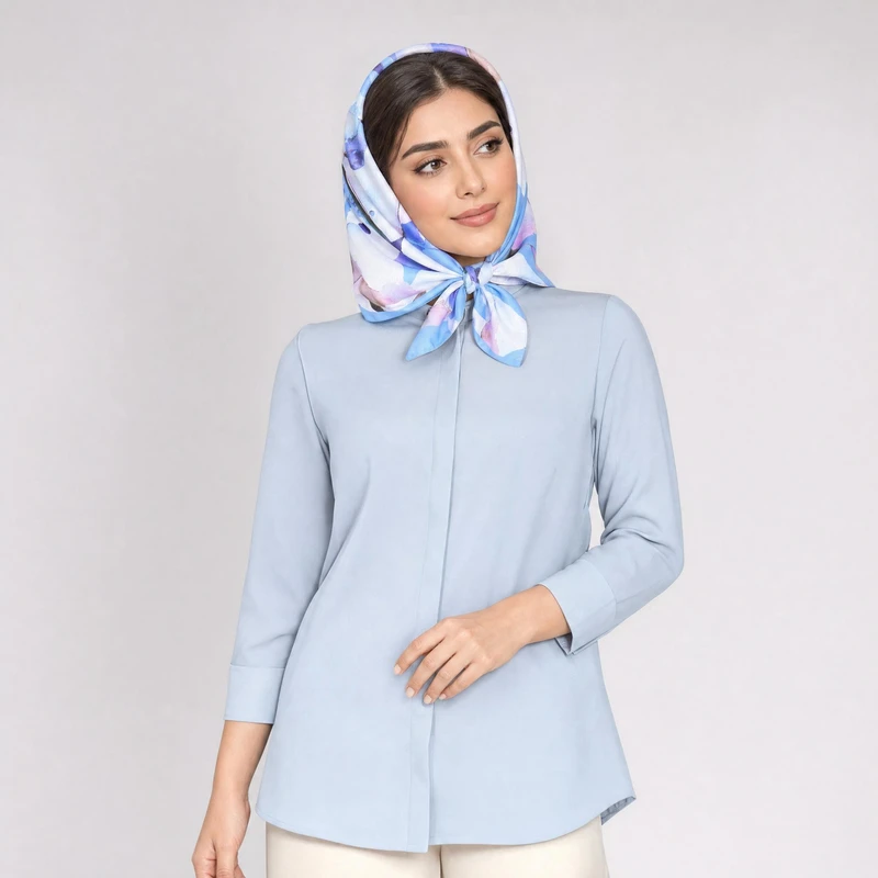 دستمال سر و گردن زنانه آنالیا مدل شیک و مجلسی عیدانه کد 2377