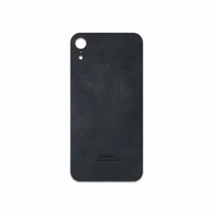 MAHOOT Graphite Buffalo Leather Cover Sticker for Apple iPhone XR