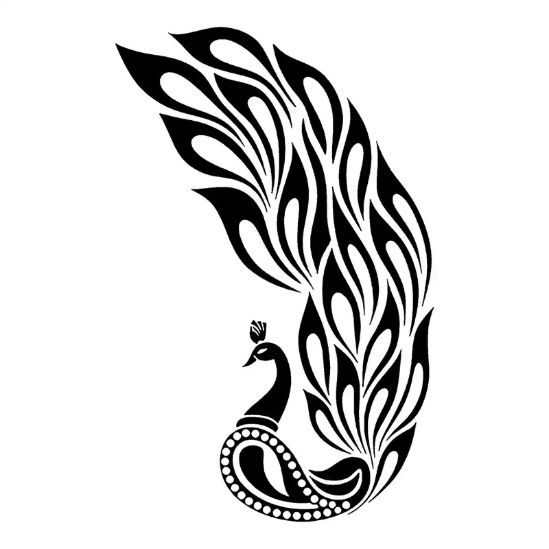 شابلون باتیس آرت طرح طاووس کد 50-486