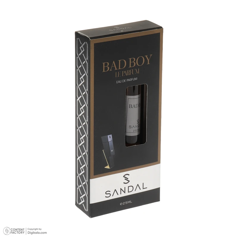 عکس شماره 4 : عطر جیبی مردانه صندل مدل bad boy با رایحه خنک حجم 25 میلی لیتر