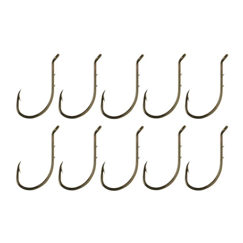 قلاب ماهیگیری مدل پایه کوتاه پشت خاردار سایز 1 بسته 10 عددی