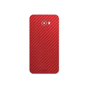MAHOOT Red-Fiber Cover Sticker for Samsung Galaxy C7 Pro