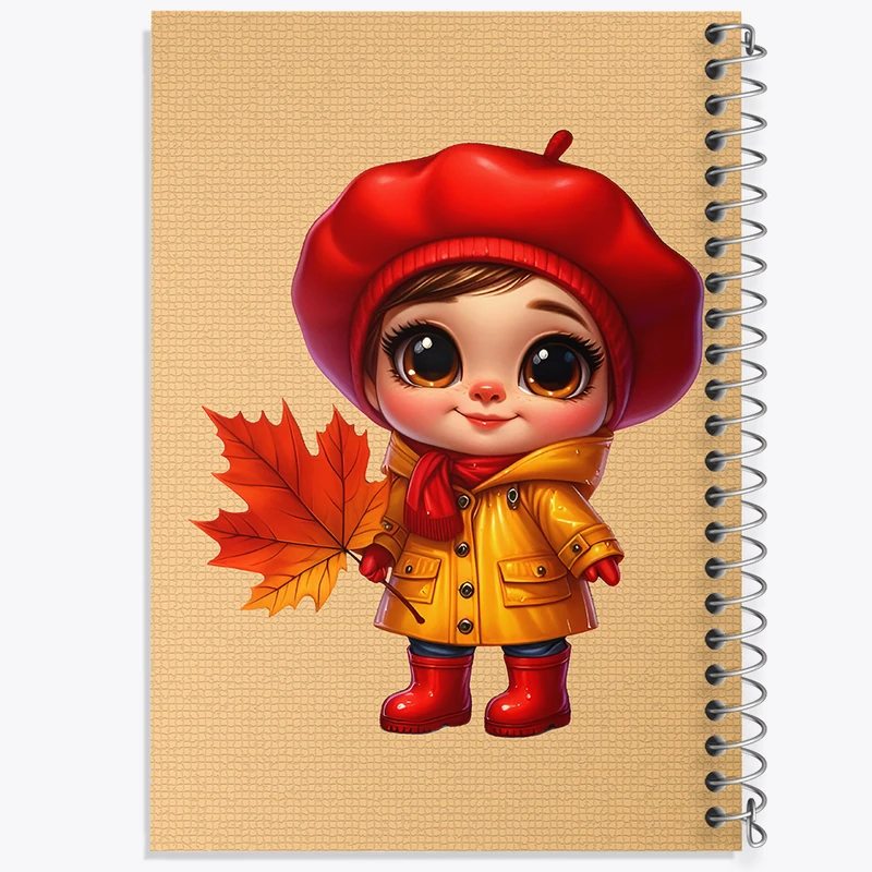 دفتر شطرنجی 50 برگ خندالو طرح دخترانه بامزه کد F6693