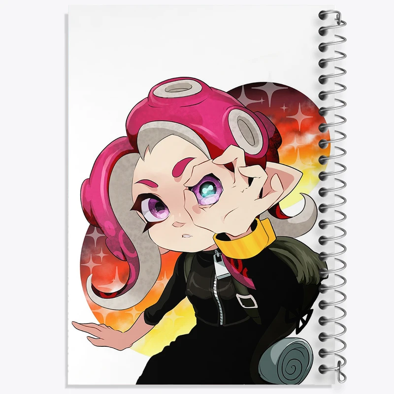 دفتر مشق 100 برگ خندالو طرح بازی اسپلاتون (Splatoon) کد 33328