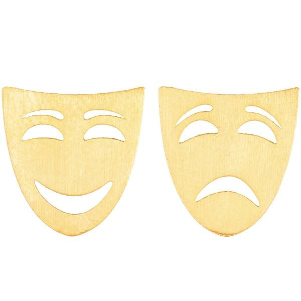 گوشواره طلا 18 عیار زنانه کانیار گالری کد GOA113