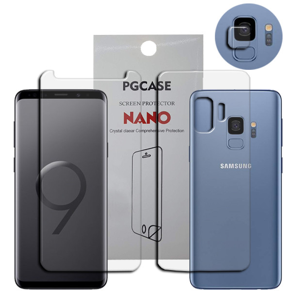 محافظ صفحه نمایش مدل Star Max مناسب برای گوشی موبایل سامسونگ Galaxy S9 به همراه محافظ لنز دوربین و محافظ پشت گوشی