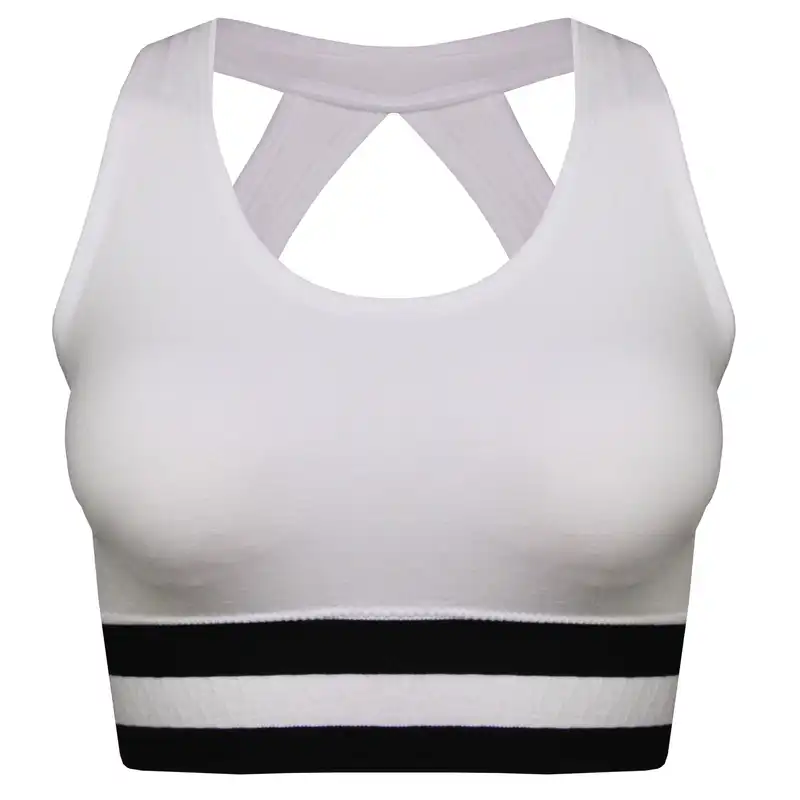 نیم تنه ورزشی زنانه ماییلدا مدل بدون فنر پددار پشت قهرمانی کد 4753 رنگ سفید