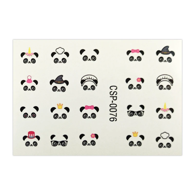 لنز ناخن مدل پاندا کد 76